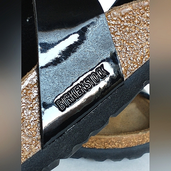 New w/o Box Birkenstock Mayari Patent Criss-Cross Strap Sandals EU 42 (11/11.5) - Picture 8 of 16